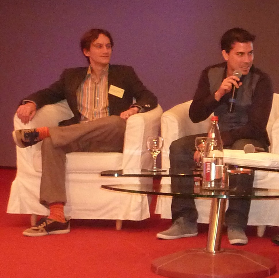 Red Carpet Day 2013 : Thibaut Rouffineau (Apptual) et Julien Thierry (Eclypsia) ont régalé l’auditoire de leurs tribulations de jeunes entrepreneurs outre-Manche.
