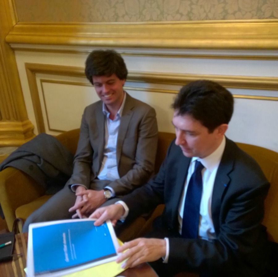 Olivier Cadic et Gaspard Koenig, président du think tank générationlibre – Sénat – 05-12-2014