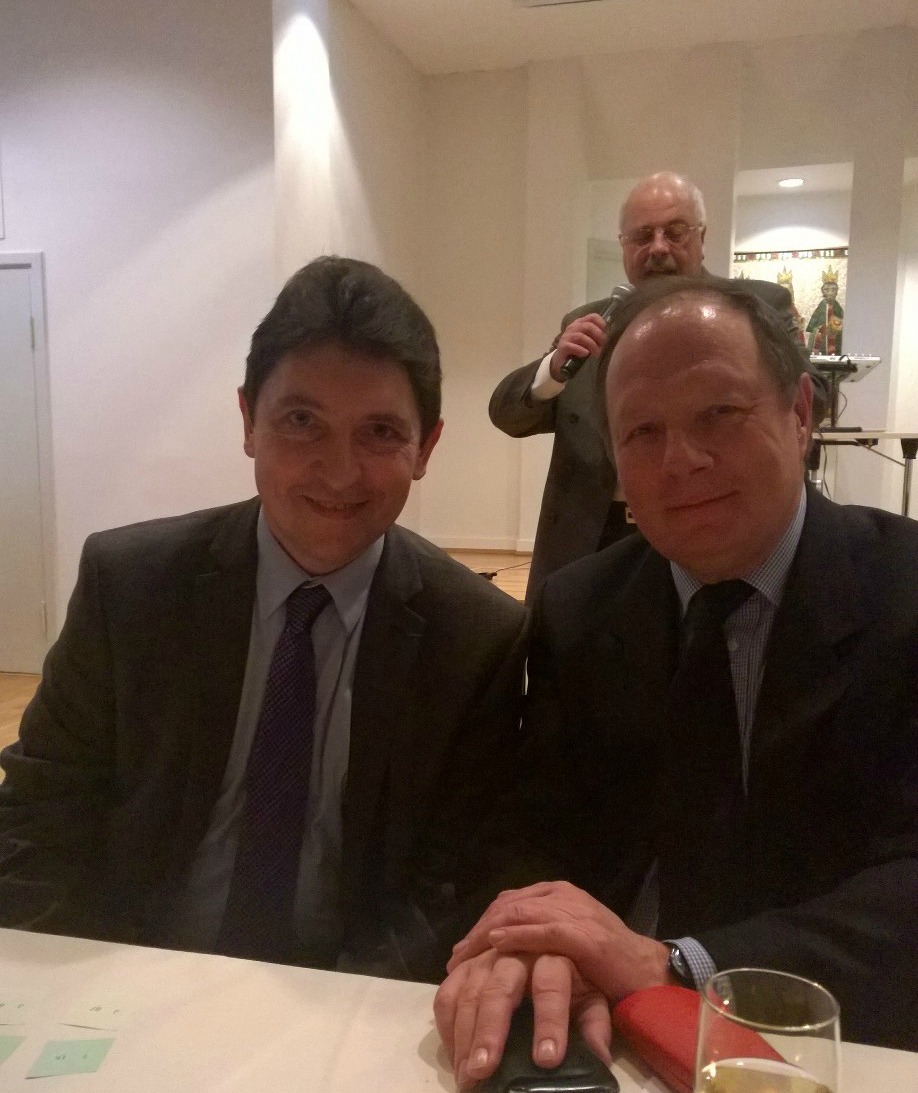 Jean-Marc Rives, ambassadeur de France en Norvège et Olivier Cadic